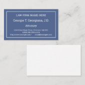 Schlichte, bescheidene Visitenkarte (Vorne/Hinten)