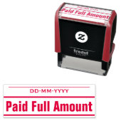 Schlichte "Bezahlter Vollbetrag" Briefmarke Permastempel (Beispiel)
