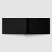 Schlichte Blank 9" x 6" Foil Black Wedding Gästebu Gästebuch (Voll)