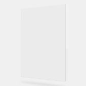 Schlichte Blank Transparent 20" x 30" Hochzeit Acrylschild (Winkel)