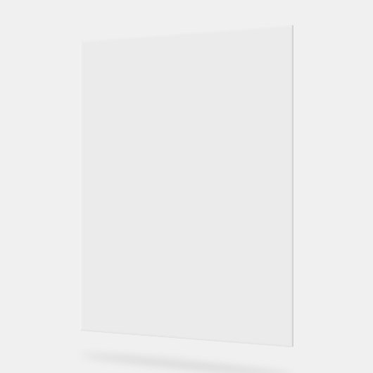 Schlichte Blank Transparente 18" x 24" Babydusche Acrylschild (Winkel)