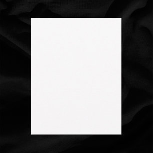 Schlichte Blank-Weiß-Hochzeit 4,25" x 5,5" RSVP Karte