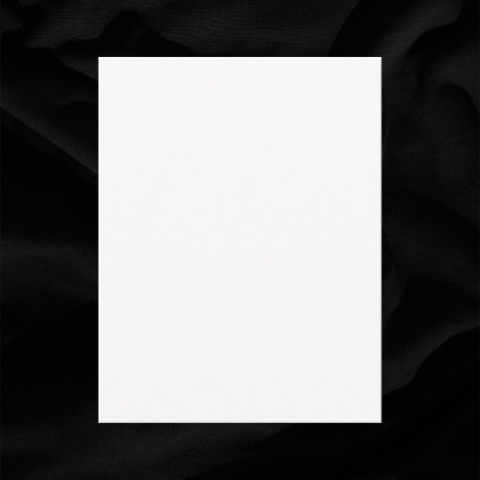 Schlichte Blank-Weiß-Hochzeit 4,25" x 5,5" RSVP Karte