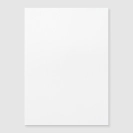 Schlichte Blank White 5" x 7" Hochzeit Magneteinladung