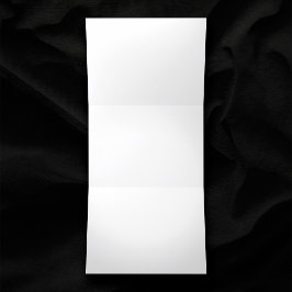 Schlichte Blank White 5" x 7" Horizontale Hochzeit Dreifach Gefaltete Einladung