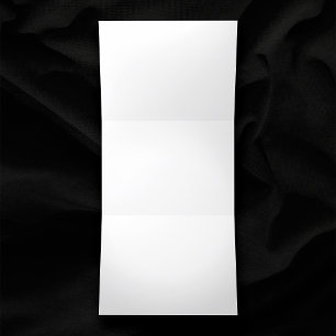 Schlichte Blank White 5" x 7" Horizontale Hochzeit Dreifach Gefaltete Einladung
