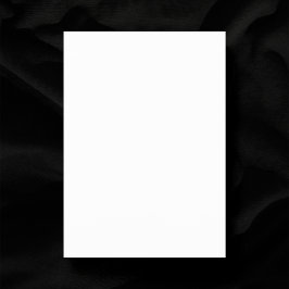 Schlichte Blank White 5" x 7" Semi Gloss Hochzeit Einladung