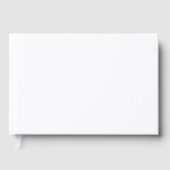 Schlichte Blank White 9" x 6" Foil Wedding Gästebu Gästebuch (Vorderseite)