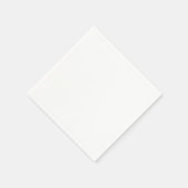 Schlichte Blank White Cocktail Hochzeit Serviette (Ecke)