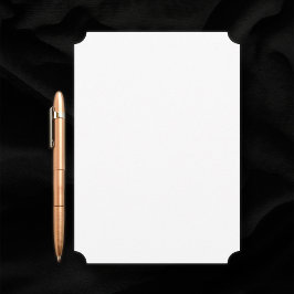 Schlichte Blank White Ticket Corner Hochzeit Einladung