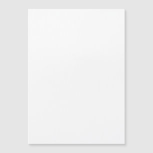 Schlichte Blank White Wedding Magneteinladung