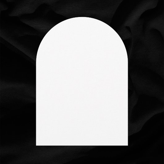 Schlichte Blankenhochzeit im Weißen Bogenstil Einladung