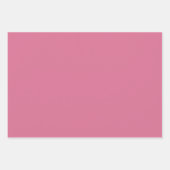 Schlichte, blasse Violet Deep Mexican Pink Shades Geschenkpapier Set (Vorderseite)