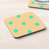 Schlichte Blätter Set Design Hard Plastic Unterset Getränkeuntersetzer (Linke Seite)