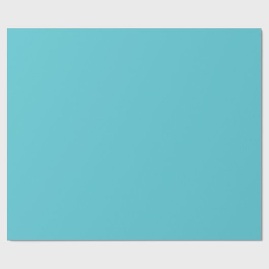 Schlichte blaue Strahlung in fester Farbe Geschenkpapier (Flach)