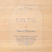 schlichte blaue Tinte Erste Heilige Kommune