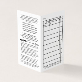 Schlichte Blutdruck-digitale Brieftasche Karte 202