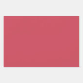 Schlichte braune Brick Red Maroon Shades 3 Tones Geschenkpapier Set (Vorderseite 3)