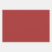 Schlichte braune Brick Red Maroon Shades 3 Tones Geschenkpapier Set (Vorderseite 2)