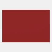 Schlichte braune Brick Red Maroon Shades 3 Tones Geschenkpapier Set (Vorderseite)