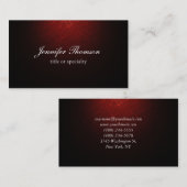 Schlichte braune klassische Handschrift Visitenkarte (Vorne/Hinten)