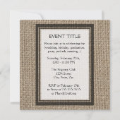 Schlichte Bräunungsunterlage Einladung (Vorderseite)