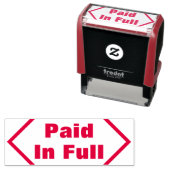 Schlichte Briefmarke aus Kautschuk "Bezahlbar in v Permastempel (Beispiel)