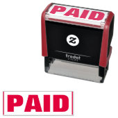 Schlichte Briefmarke "PAID" aus Kautschuk Permastempel (Beispiel)