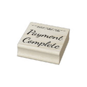 Schlichte Briefmarke "Payment Complete" aus Kautsc Gummistempel (Stempel)
