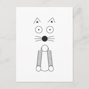 SCHLICHTE CAT POSTKARTE