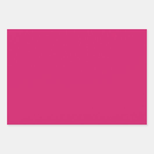 Schlichte Cerise Rose Ruby Pink Shades 3 Tones Geschenkpapier Set (Vorderseite 2)