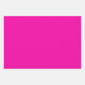 Schlichte Cerise Rose Ruby Pink Shades 3 Tones Geschenkpapier Set (Vorderseite)