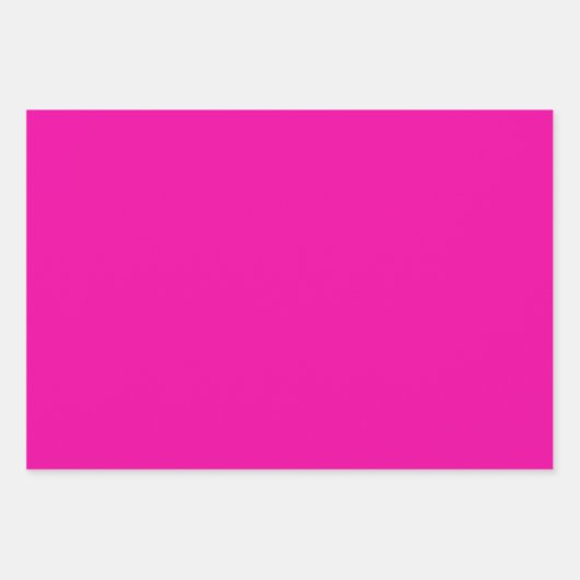 Schlichte Cerise Rose Ruby Pink Shades 3 Tones Geschenkpapier Set (Vorderseite)