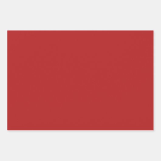 Schlichte Chiefs Carnelian Cadmium Red Shades 3 Tö Geschenkpapier Set (Vorderseite 2)