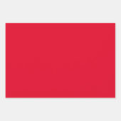 Schlichte Chiefs Carnelian Cadmium Red Shades 3 Tö Geschenkpapier Set (Vorderseite)