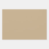 Schlichte Citrus Croissant Brown Shades 3 Tones Geschenkpapier Set (Vorderseite 3)