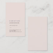 schlichte Coconut Creme Visitenkarte (Vorne/Hinten)