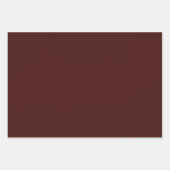 Schlichte Crimson Burgundy Mahogany Red Shades 3 T Geschenkpapier Set (Vorderseite)