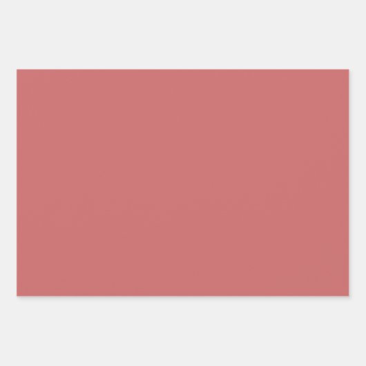 Schlichte Crimson Fuzzy Fire Red Shades 3 Tones Geschenkpapier Set (Vorderseite 2)