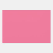 Schlichte Crimson Puce Strawberry Pink Shades 3 To Geschenkpapier Set (Vorderseite)