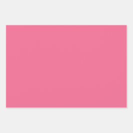 Schlichte Crimson Puce Strawberry Pink Shades 3 To Geschenkpapier Set