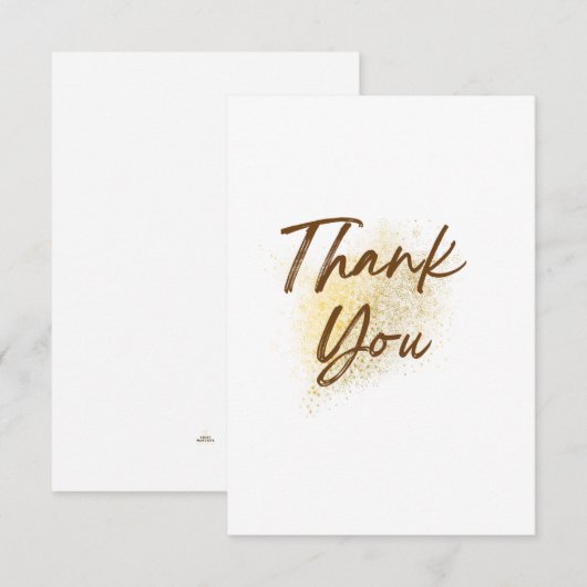 Schlichte Dankeskarte (Vorne/Hinten)