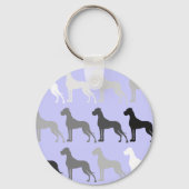 Schlichte Doggen Schlüsselanhänger (Vorderseite)