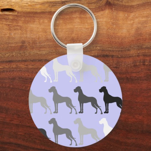 Schlichte Doggen Schlüsselanhänger (Vorderseite)