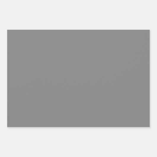 Schlichte Dolphin Cloud Gray Shades 3 Tones Geschenkpapier Set (Vorderseite)