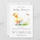 Schlichte Duckbabwdusche Einladung (Vorderseite)