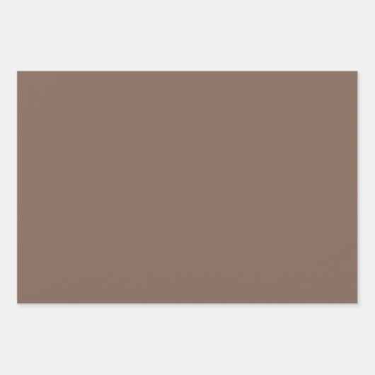 Schlichte dunkelbraune Taube Geschenkpapier Set (Vorderseite 3)