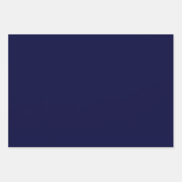 Schlichte dunkle dunkle blaue Schatten in der Nach Geschenkpapier Set