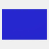 Schlichte dunkle Mittelstahlblautöne 3 Töne Geschenkpapier Set (Vorderseite 2)