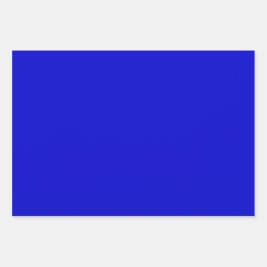 Schlichte dunkle Mittelstahlblautöne 3 Töne Geschenkpapier Set (Vorderseite 2)